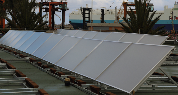 Impianto solare Baltur al Medcenter Container Terminal